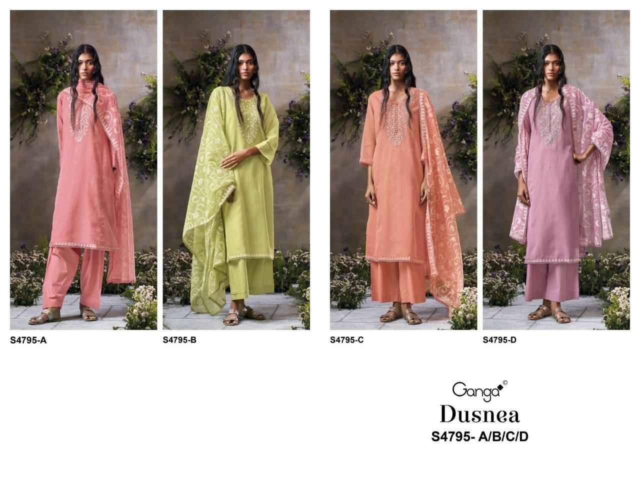 DUSNEA 4795 Series By Ganga Fashion Beautiful Festive Suits Stylish Colorful Fancy Casual Wear & Ethnic Wear PREMIUM BEMBERG KOTA Dresses At Wholesale Price